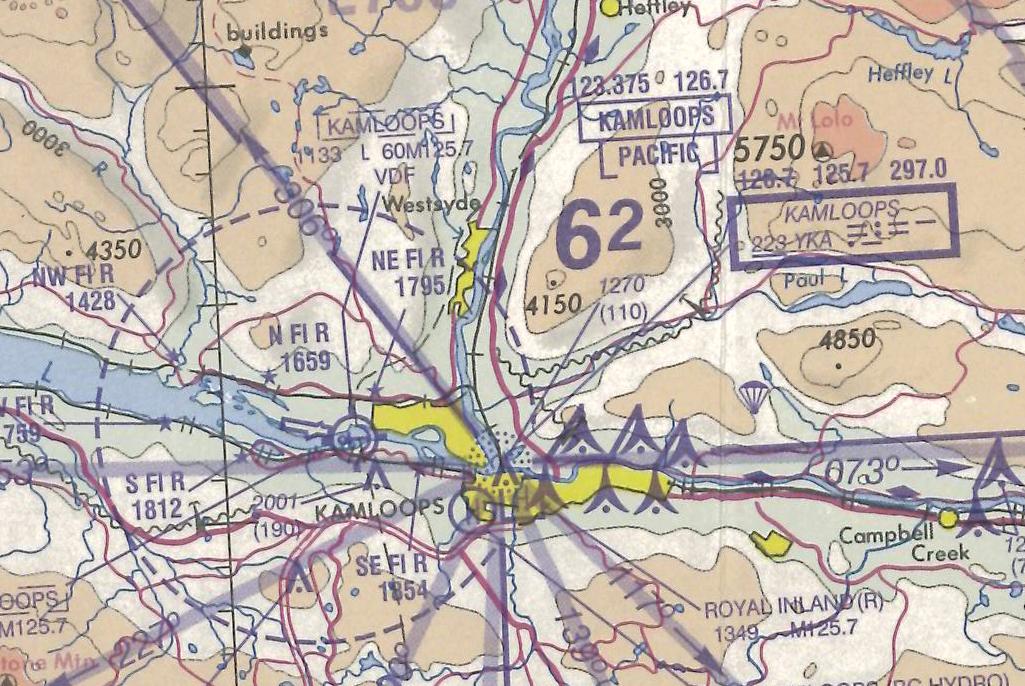 Kamloops Control Zone. Langley Flying School.